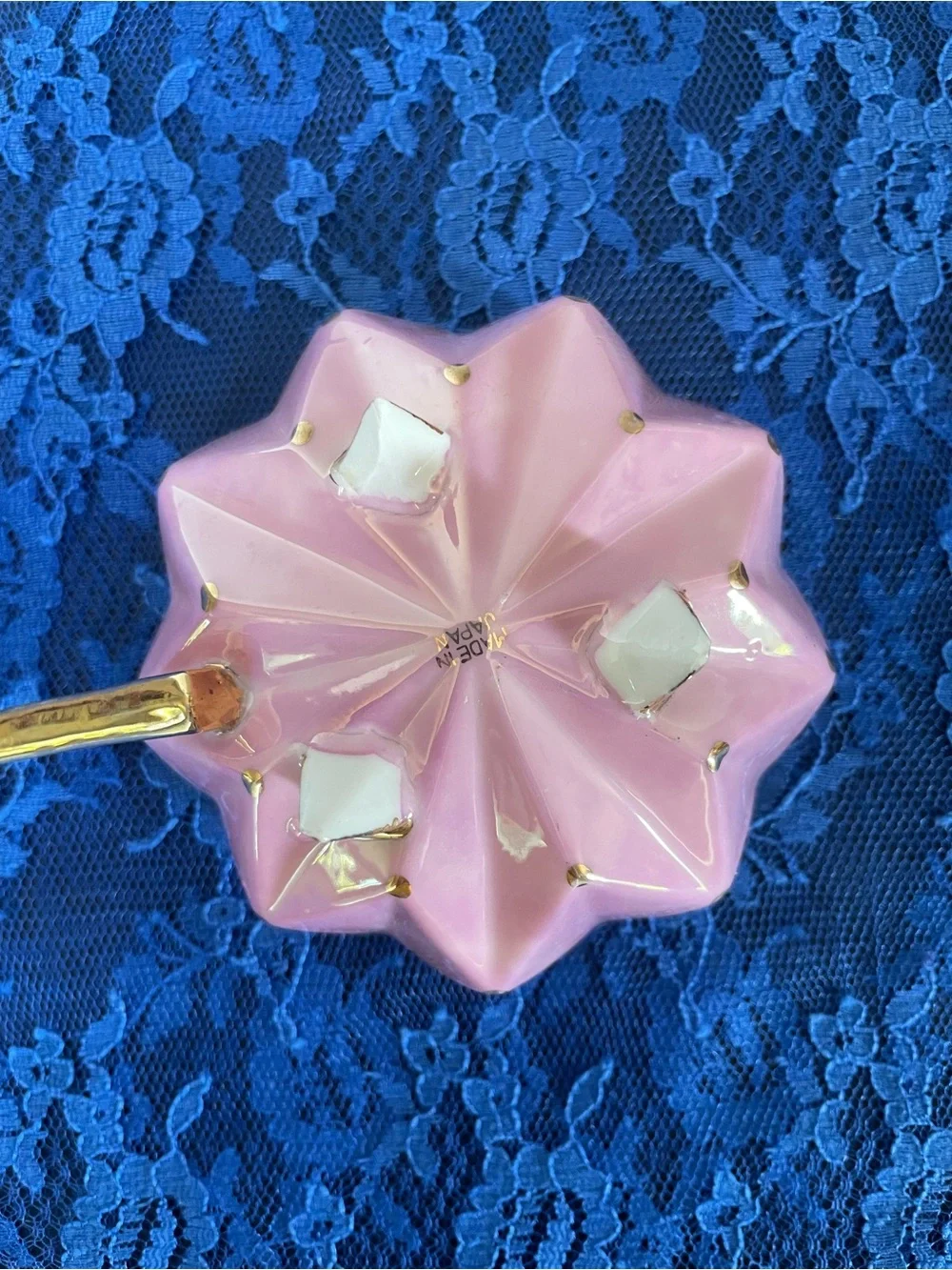 Vintage Castle China Pink Iridescent Porcelain Cup & Saucer